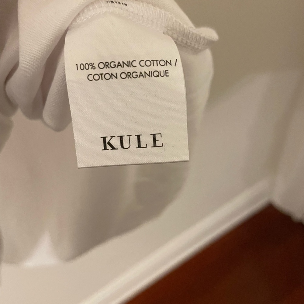 KULE Classic White Short Sleeve Tee - Picture 6 of 7
